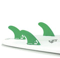 Hexcore Thruster Surfboard Fins Set of 3 Green H8823
