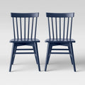 Set of 2 Dark Blue Windsor Dining Chair K143868