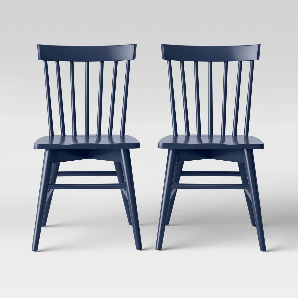 Set of 2 Dark Blue Windsor Dining Chair K143868
