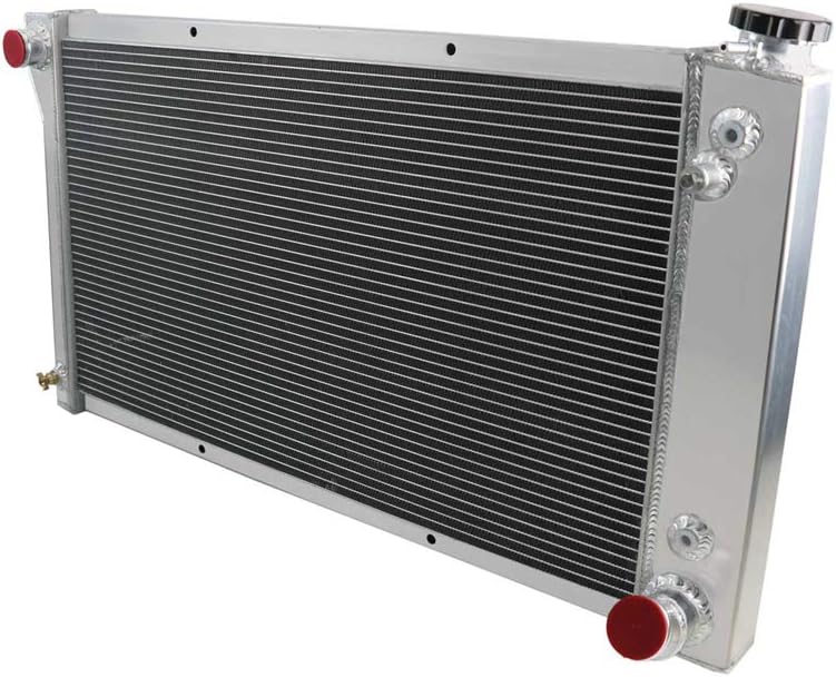 3 Row Core Aluminum Radiator with 2 x 12" Fan and Thermostat Relay Wire Kit B541813