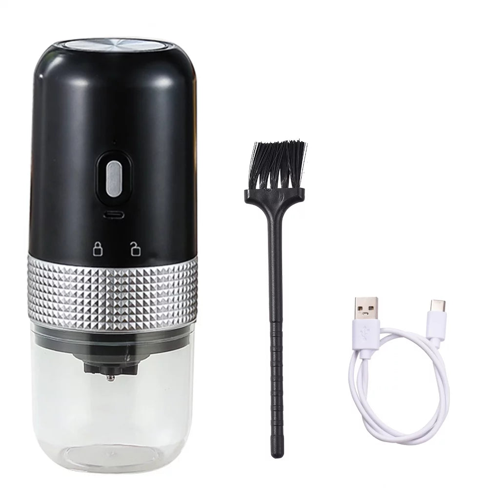 Portable Electric Burr Coffee Grinder 13W 200ml USB Rechargeable Adjustable O737038