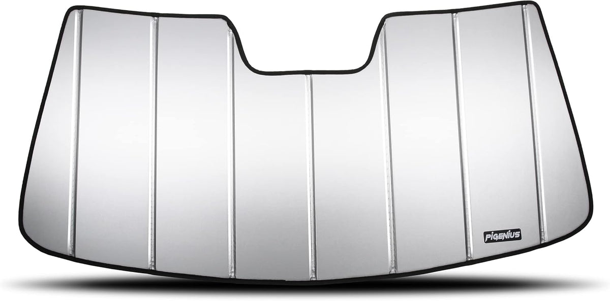 Windshield Sun Shade for Chevy Silverado / GMC Sierra 1500, Grey, Pack of 2 F61864