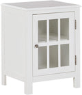 White Accent Cabinet End Table V927054