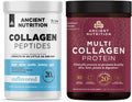 Collagen Peptides Powder, Unflavored, 14 Servings + Multi Collagen Protein Powder, Unflavored, 45 Servings V45465