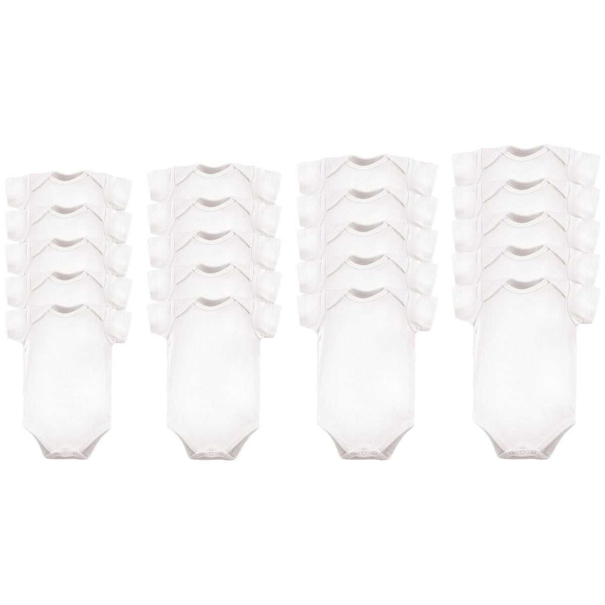 0-12M 20-Pack Short Sleeve Bodysuits Y33377