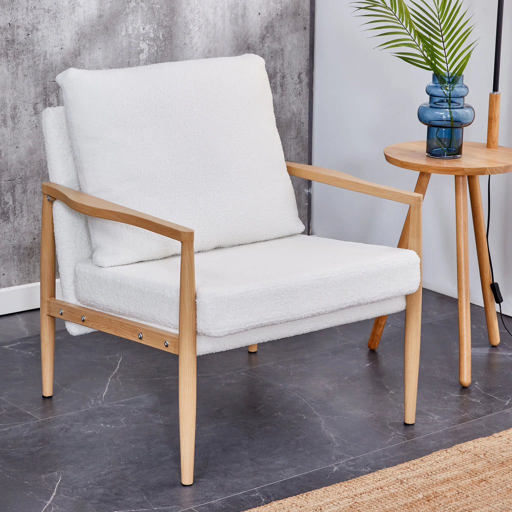 Modern Sofa Chair Set with Velvet Accent H299655