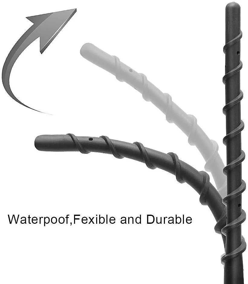 2 Pack 7 inch Rubber Spiral Antenna for Harley Davidson Motorcycles A608653
