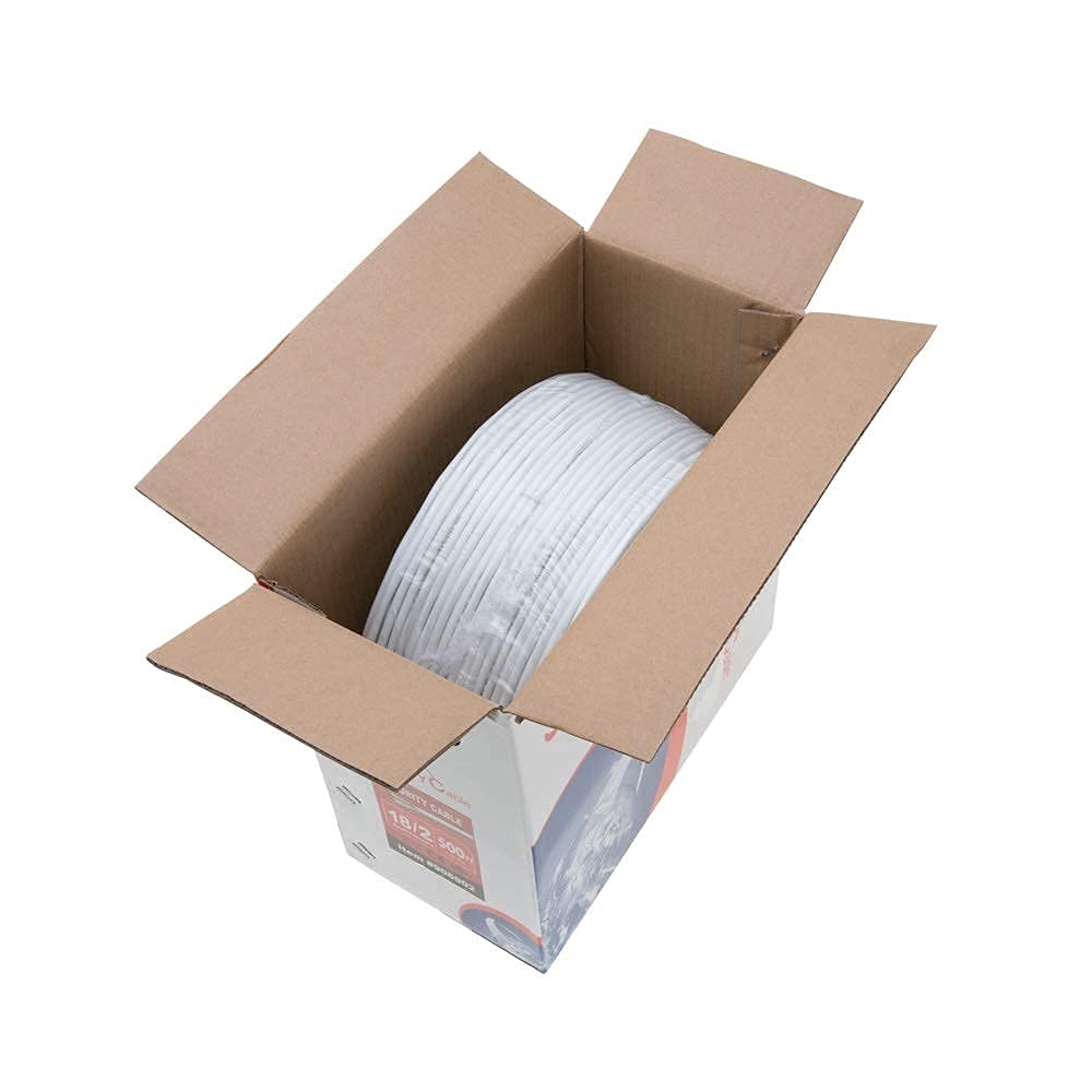 Bulk 22/4 Solid Conductor Alarm Control Cable 500ft Unshielded, Pack of 2 L62988