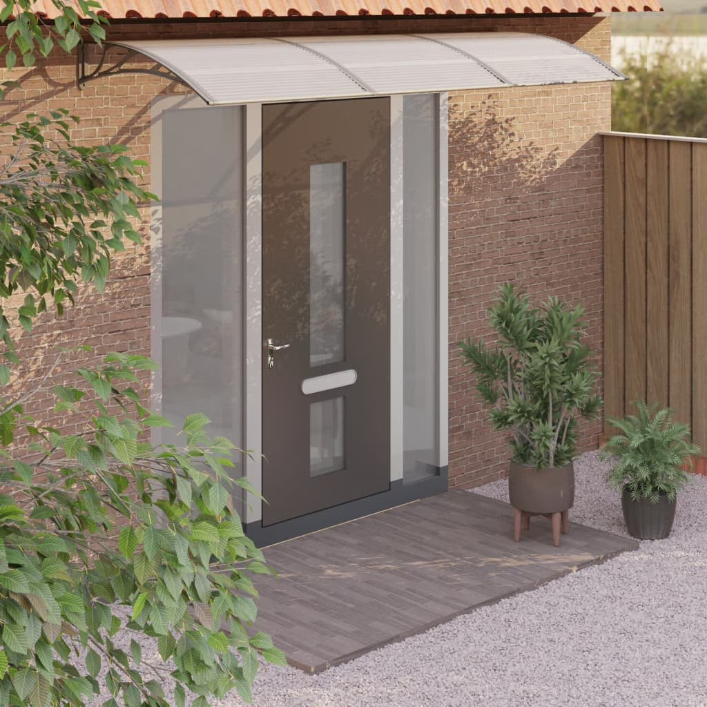 Gray Polycarbonate Door Canopy I644