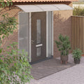Gray Polycarbonate Door Canopy I644