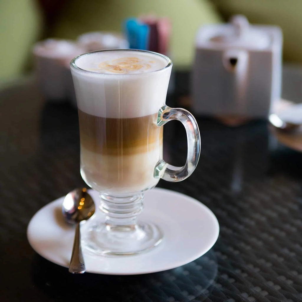 Irish Coffee Glass Coffee Mugs Footed 8 oz. (4) E178318