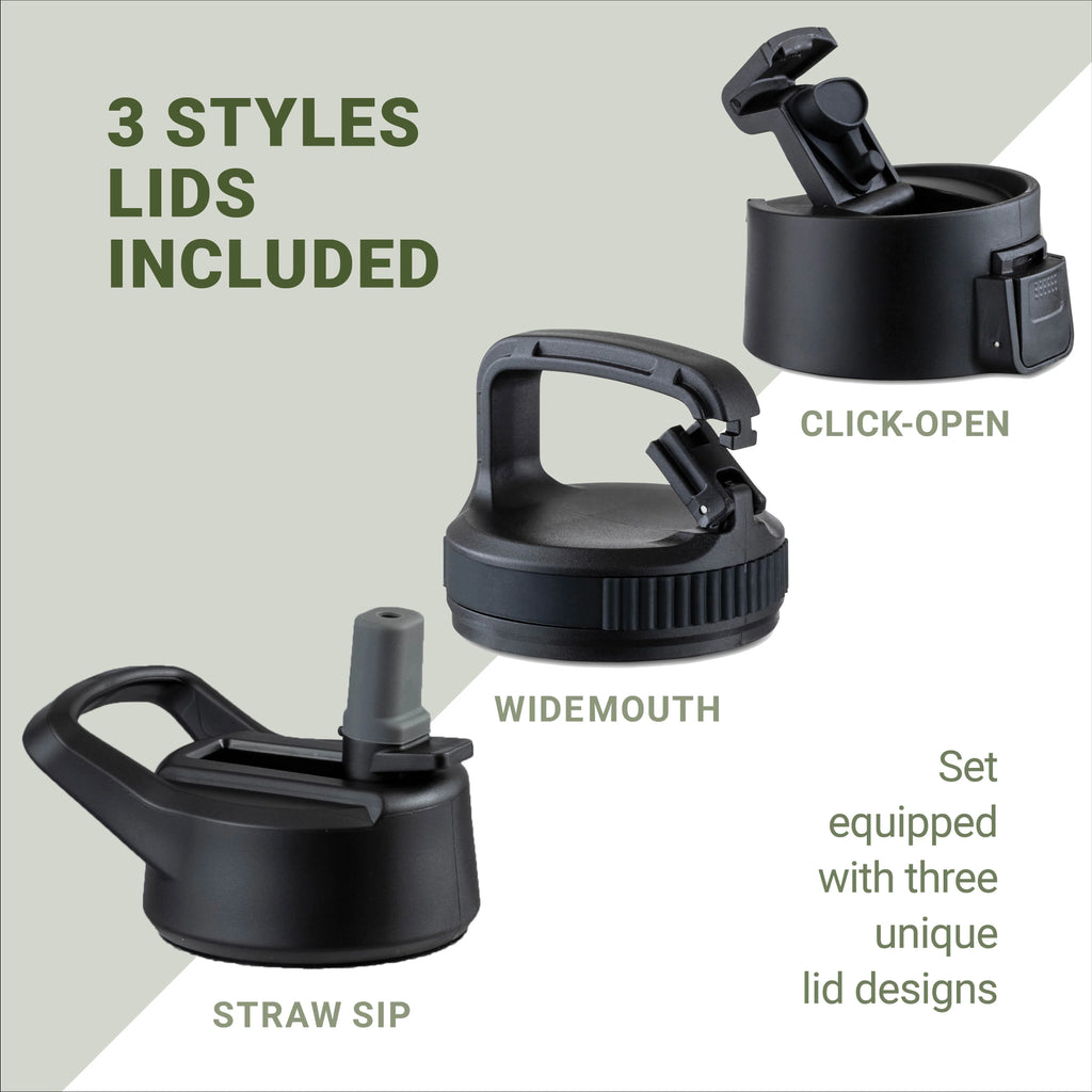 26 oz Stainless Steel Water Bottle with Straw Lid R650