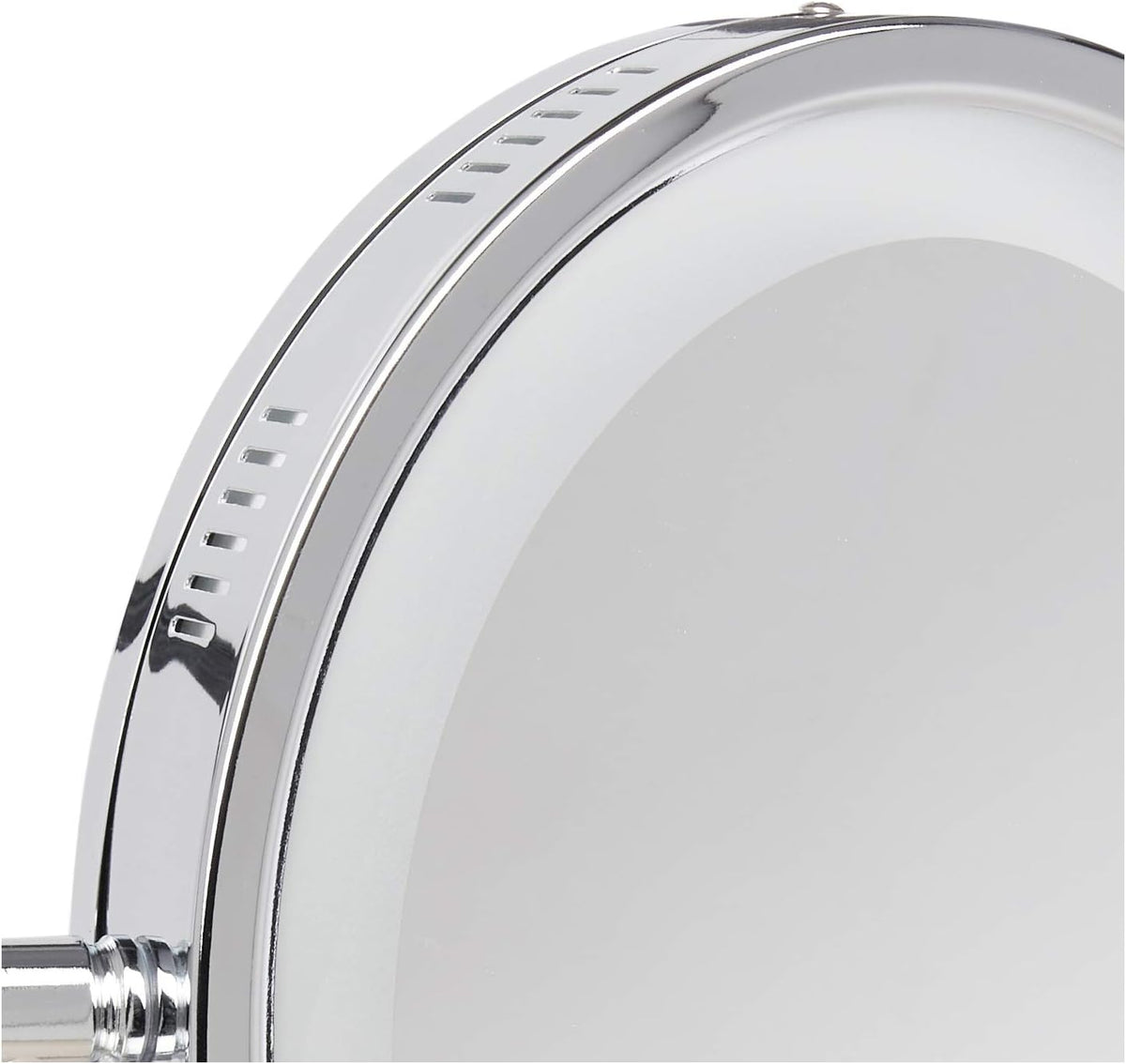 Chrome 5X-1X Magnification Oval Lighted Wall Mount Mirror J864385