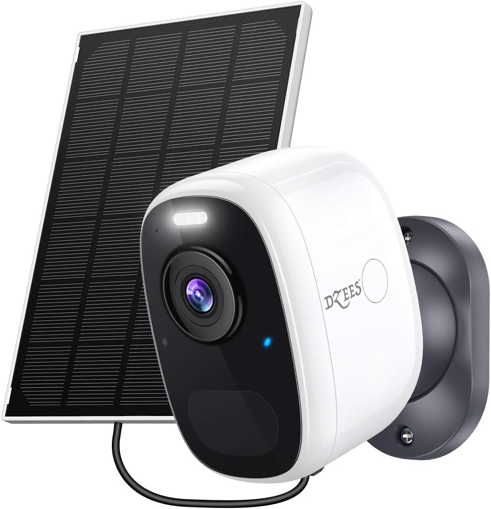 2K Color Night Vision Outdoor Security Camera with Solar Panel S625640