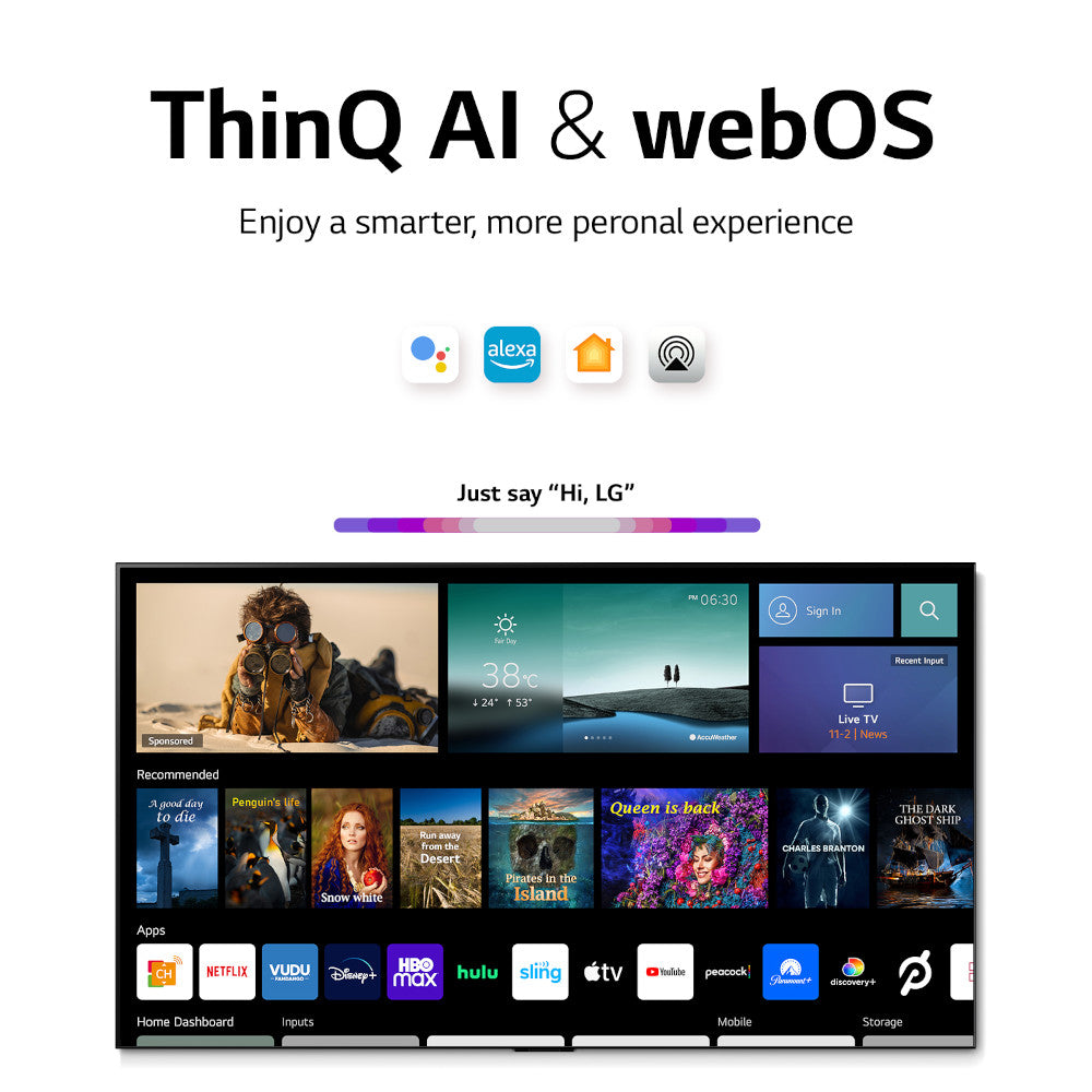 77 Inch OLED 4K HDR Smart TV S80106