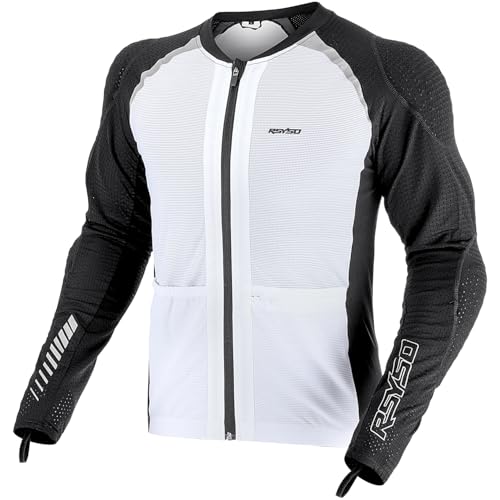 Armored Motorcycle Shirt with CE Certified Protective Mesh and Reflective Strips R91087
