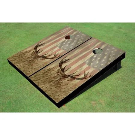 Custom American Flag Cornhole Board R8485