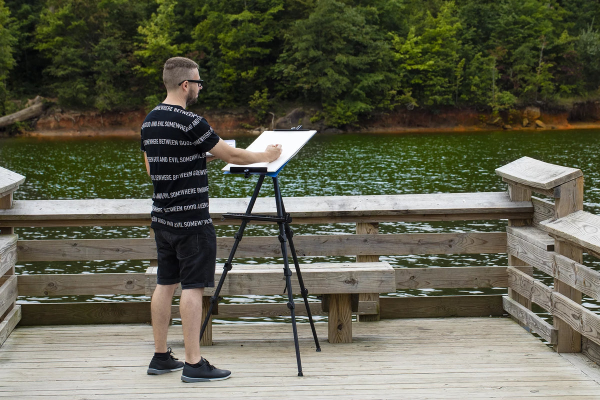 Black Adjustable Watercolor Field Easel X457