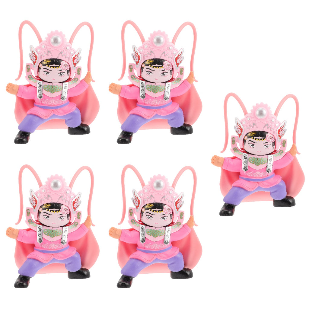 5pcs Chinese Ancient Sichuan Opera Face Changing Doll Ornament K2696