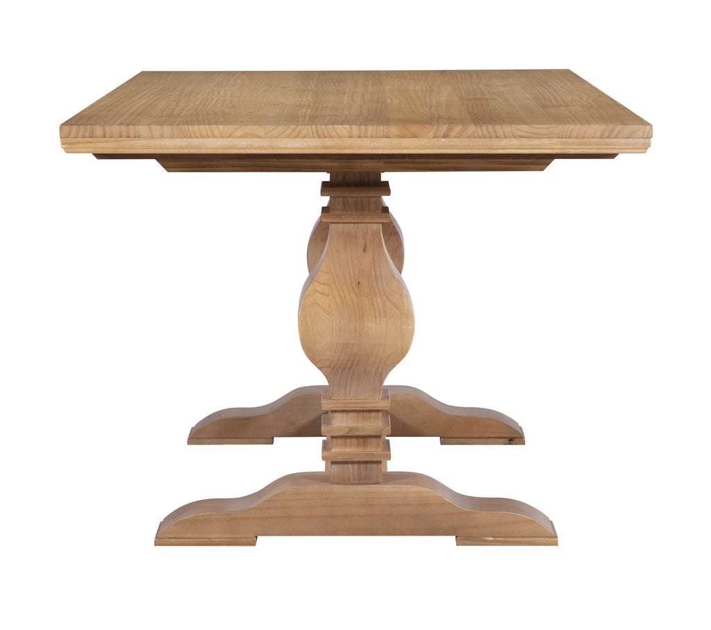 67"x38" Solid Wood Double Pedestal Dining Table L997