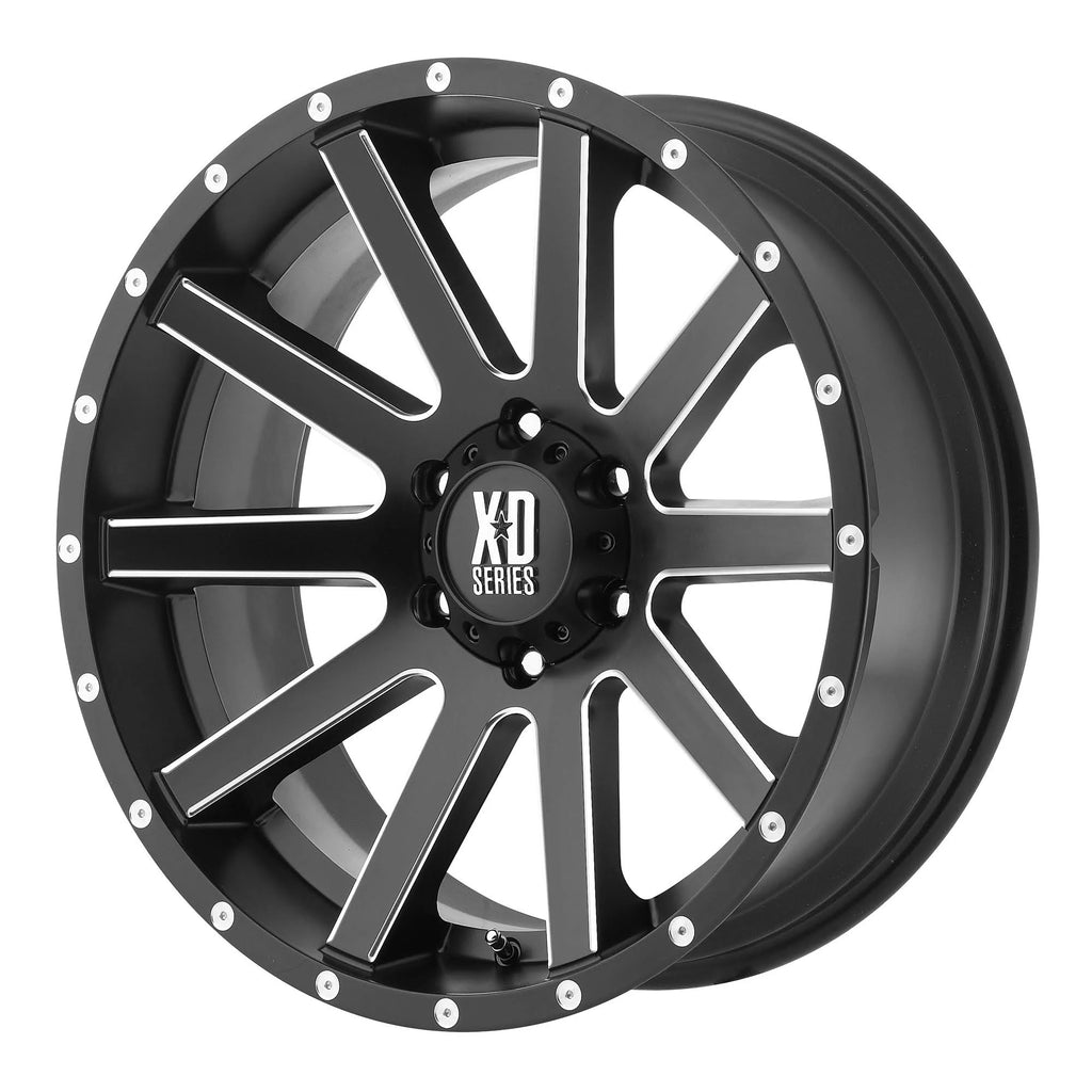 18x9 Satin Black Milled Wheel Y55875