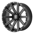 18x9 Satin Black Milled Wheel Y55875