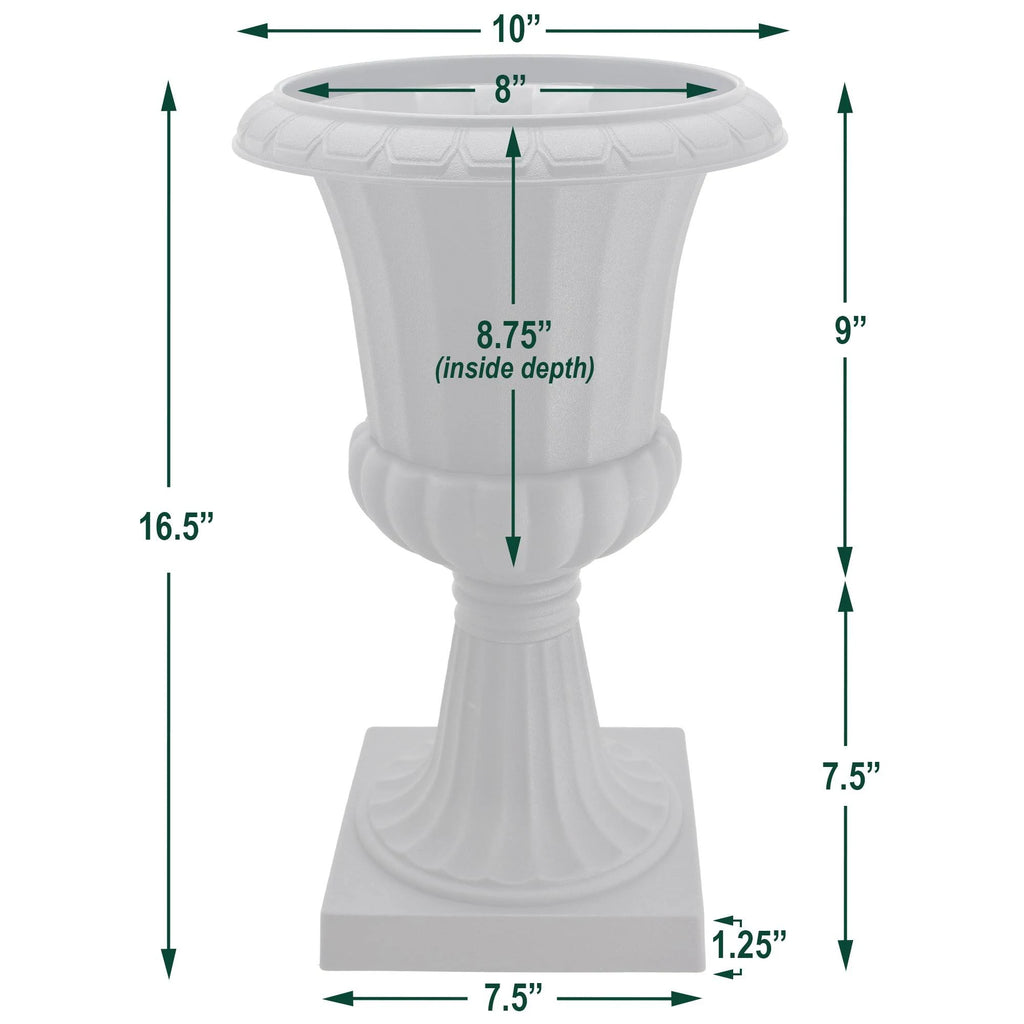 Black Plastic Urn, Pack of 2 C181
