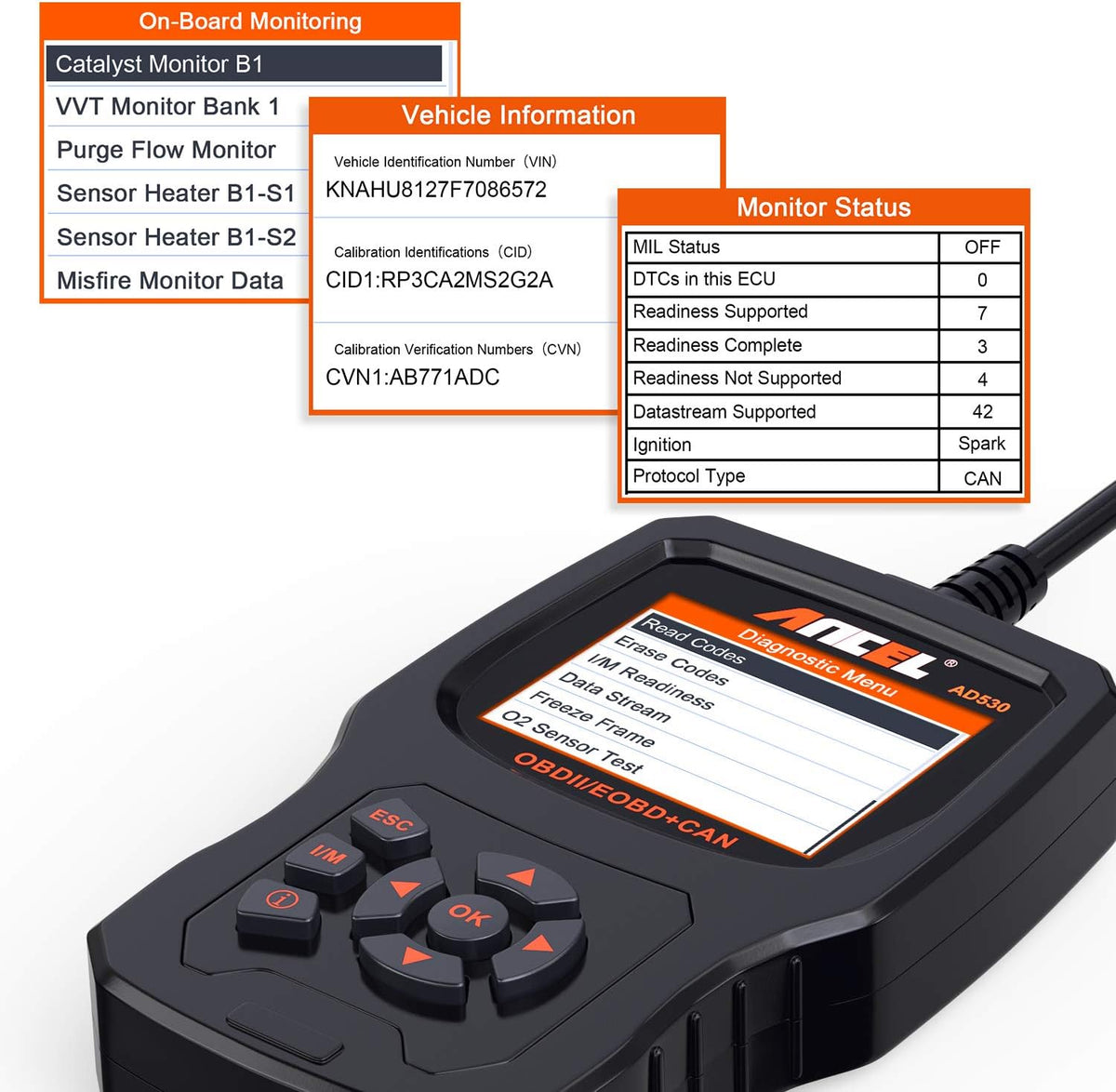 OBD2 Scanner Car Code Reader Diagnostic Scan Tool Pack of 2 O542242