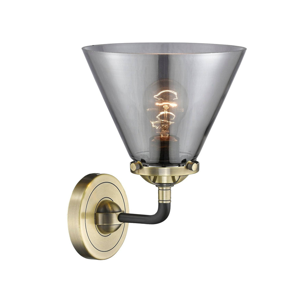 Brushed Satin Nickel Large Cone 1 Light Sconce X752