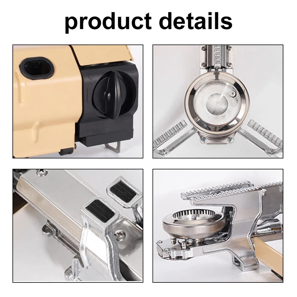 Portable Folding Butane Camping Stove 2600W with Electronic Ignition Carrying Bag W298174
