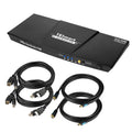 Dual Monitor 2-Port HDMI KVM Switch 4K@60Hz with 2 HDMI KVM Cables S757336