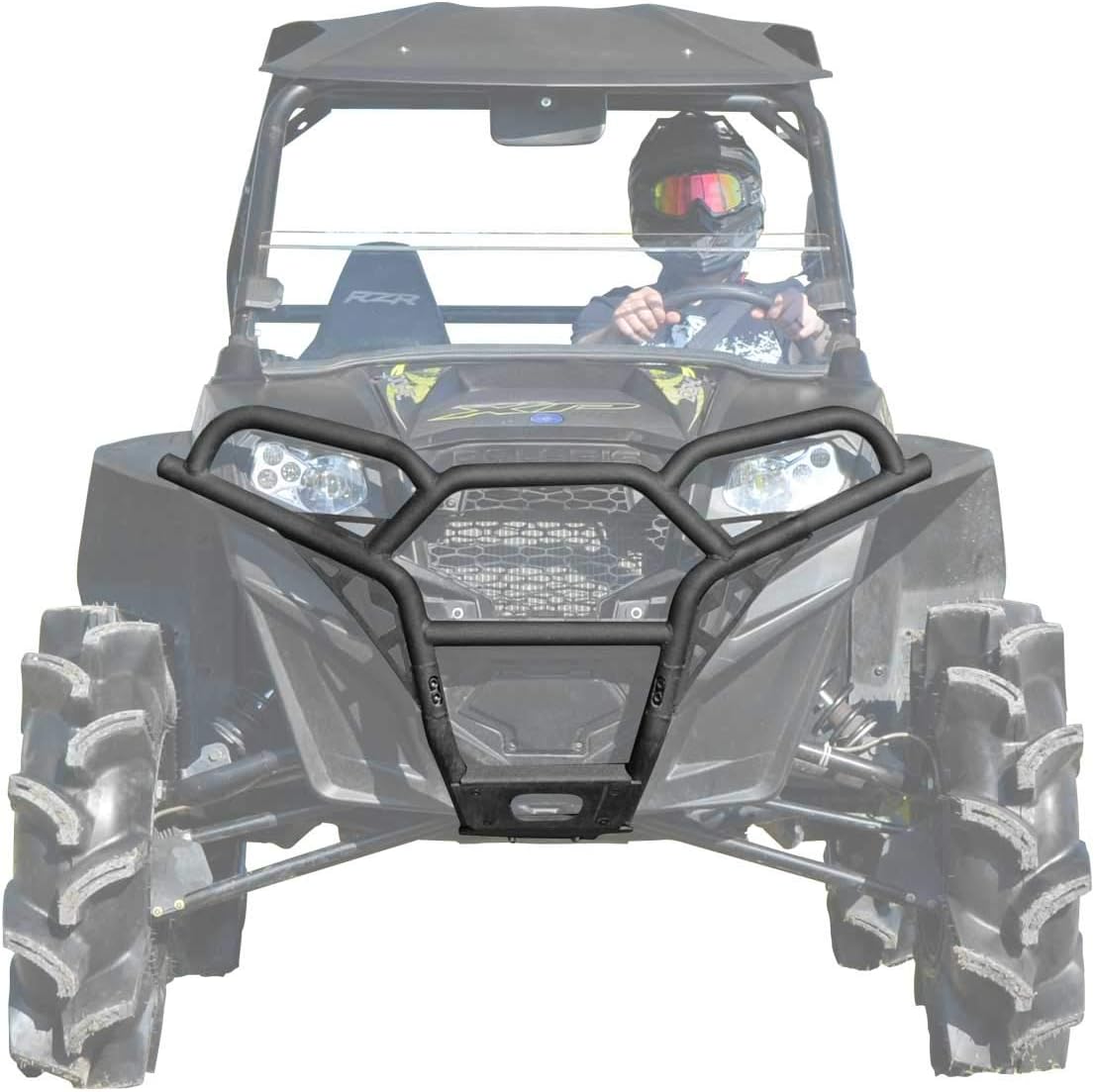 Heavy-Duty 38mm Carbon Steel Tube Front Bumper with 3mm Steel Skid Plate B5375