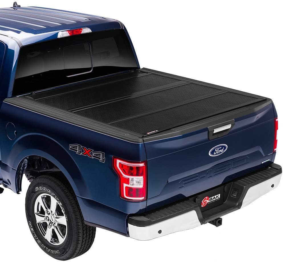 Black Hard Folding Truck Bed Tonneau Cover L59657