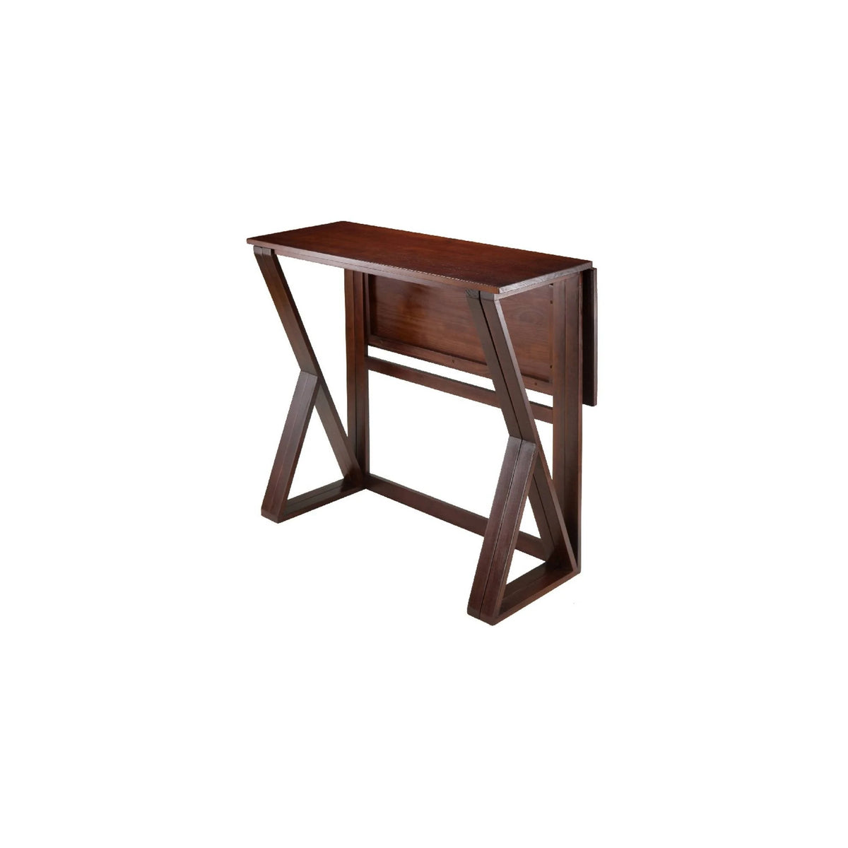 3-Pc Drop Leaf High Table with 2 Rush Seat Stools K499960