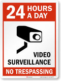 24 x 18 inch Metal Sign, 80 mil Aluminum, Red, Black and White, Pack of 2 V8251