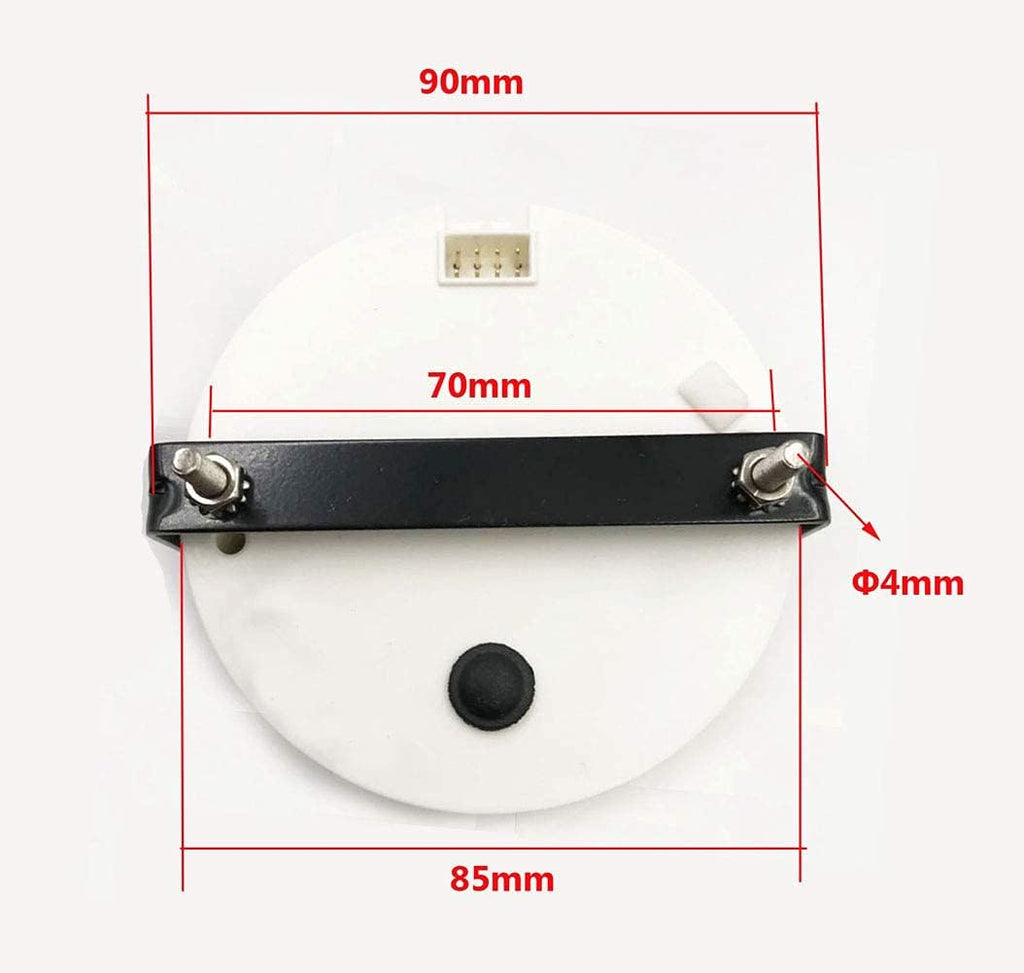 85mm 8000 RPM Tachometer Gauge With Hour Meter RED Backlight Waterproof Pack of 2 W5491