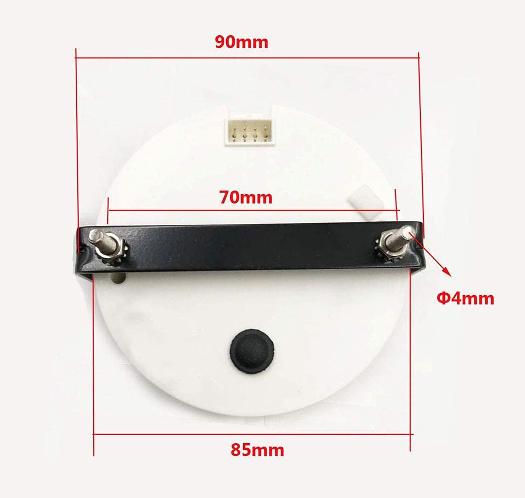 85mm 8000 RPM Tachometer Gauge With Hour Meter RED Backlight Waterproof Pack of 2 W5491