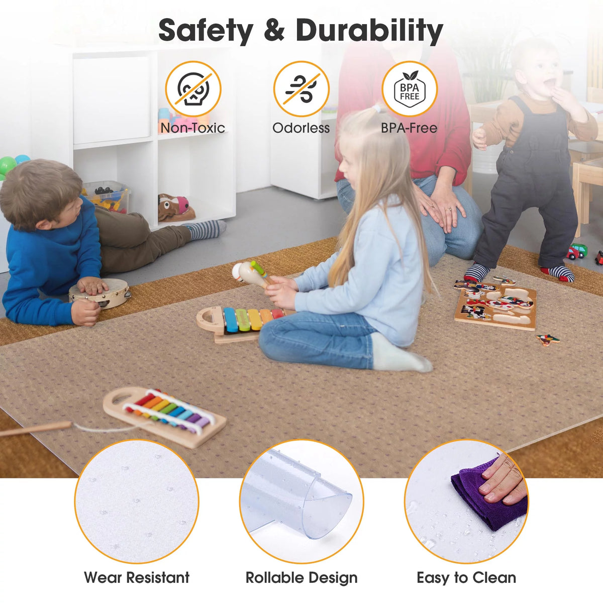 PVC Floor Mats 60"x46" 2 Pack U6904