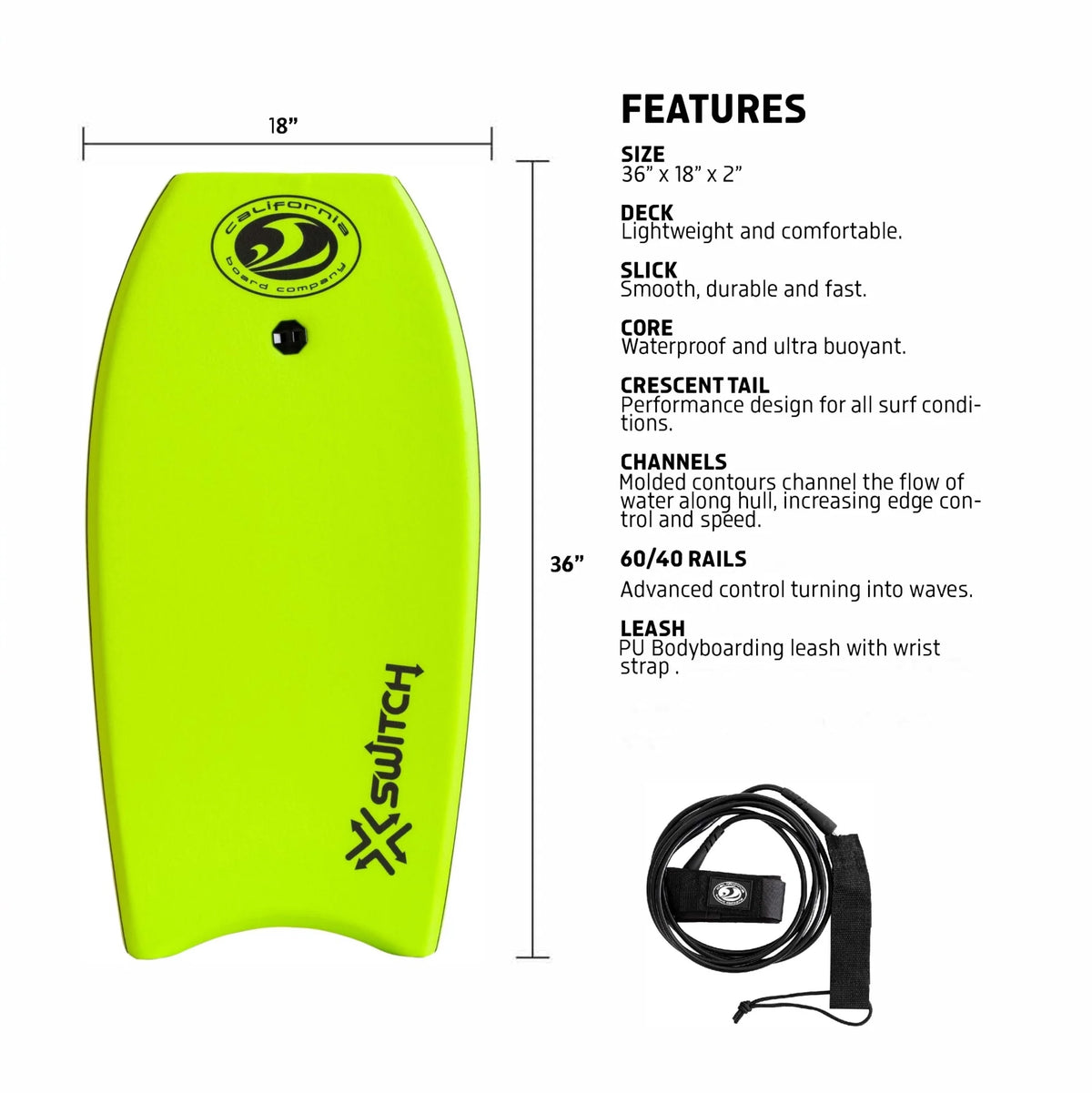 36" Bodyboard H4213