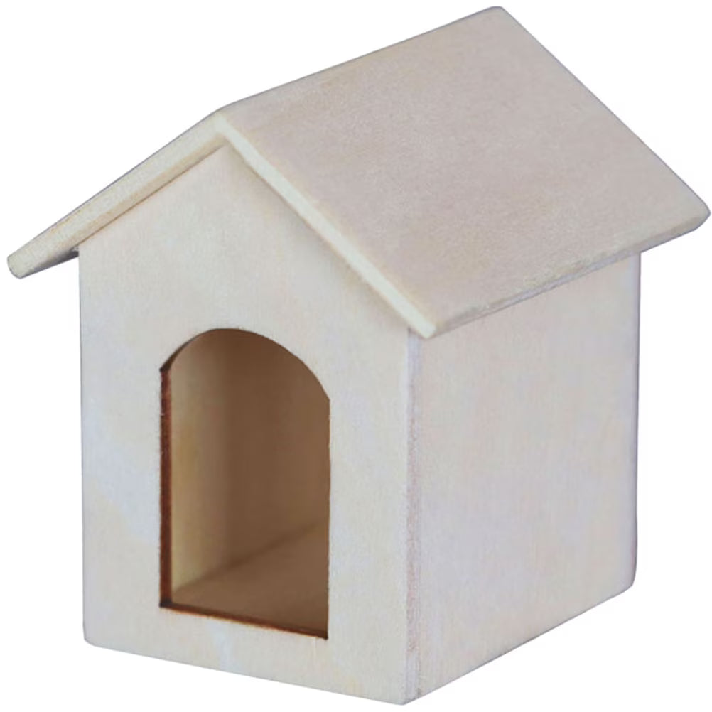 Miniature House Model Wood Ornament L815508