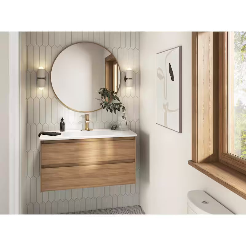 Single Handle Single Hole Bathroom Faucet in Bronzed Gold J52206