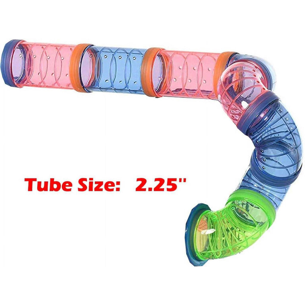 Pink 5-Levels Hamster Mouse Cage with Long Crossover Tube T335186