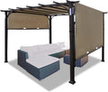 10'x10' Pergola Patio Gazebo Canopy Outdoor UV Resistant Heavy Duty S6548