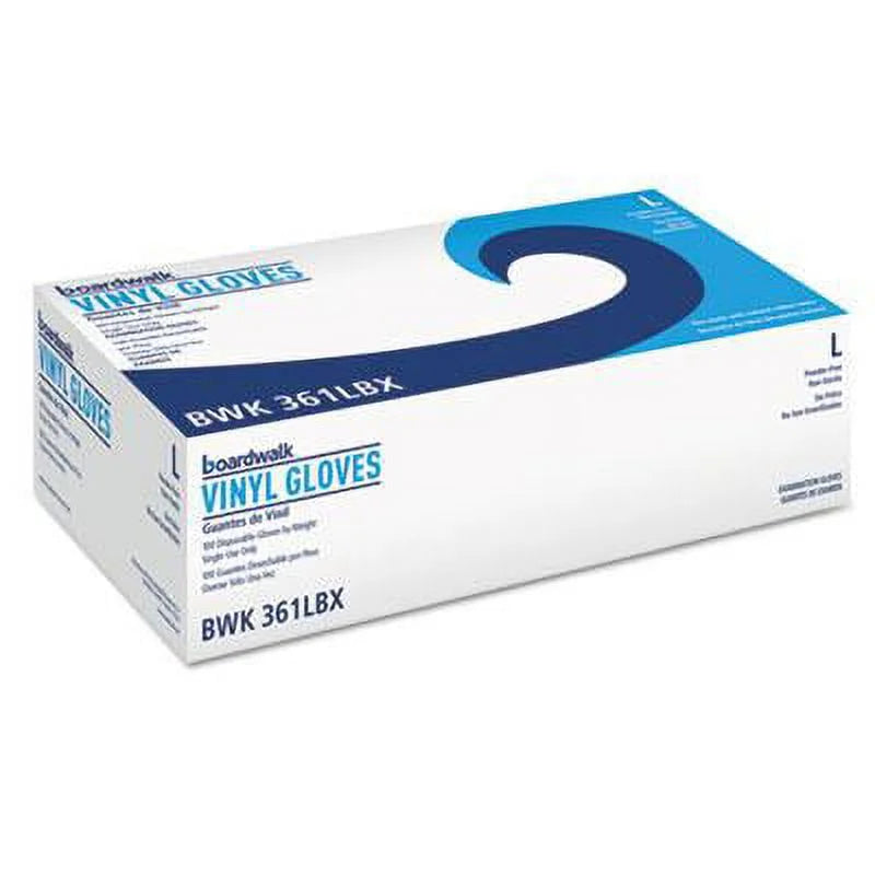 Clear Large Vinyl Exam Gloves X95915