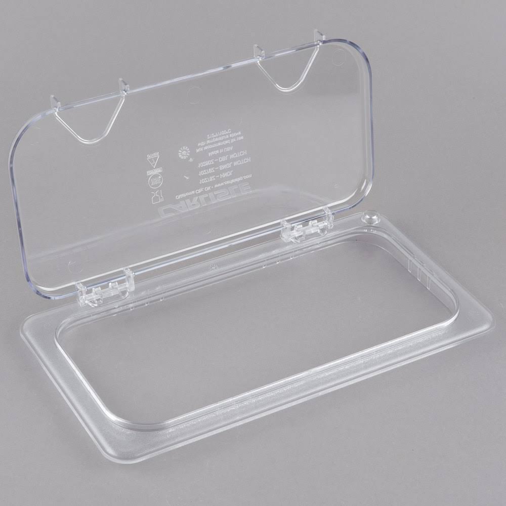 Clear Polycarbonate Hinged Lid with Two Handles X73140