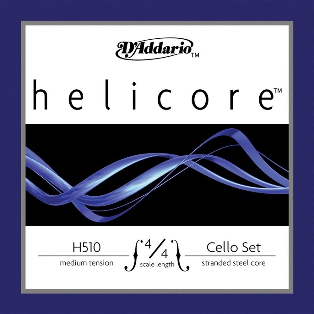 Helicore Cello String Set, 4/4 Scale, Medium Tension S62021