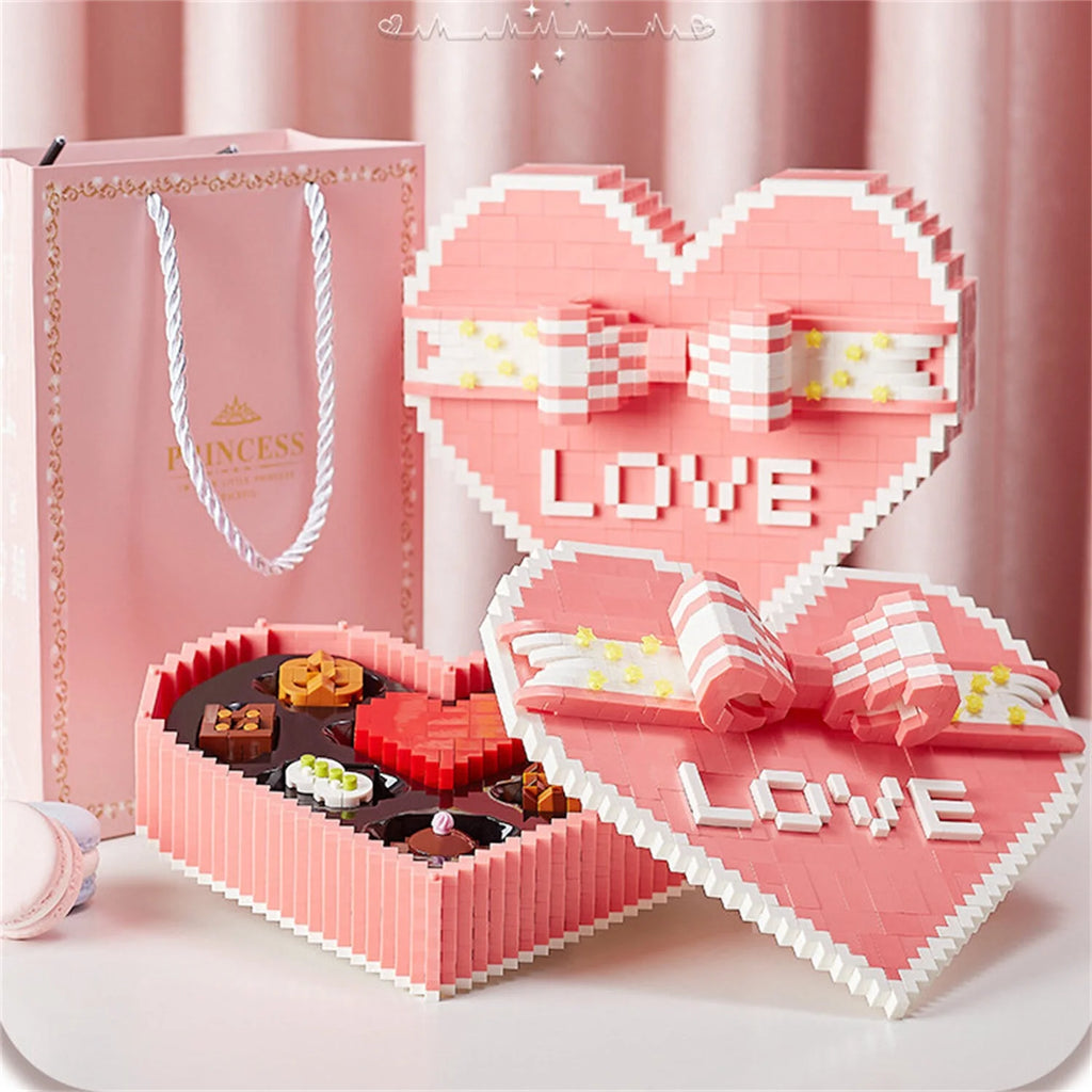 1999 Pieces Chocolate Building Blocks STEM Brick Kits Toy F16370