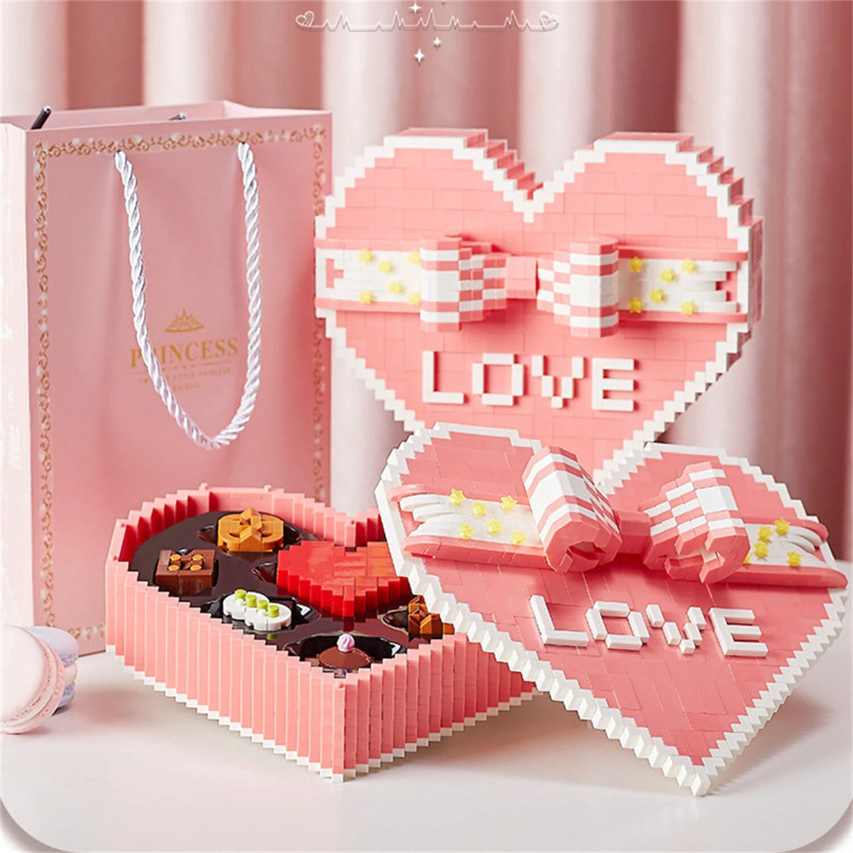 1999 Pieces Chocolate Building Blocks STEM Brick Kits Toy F16370