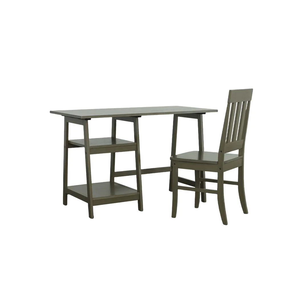 Wood Study Desk with Chair J4450