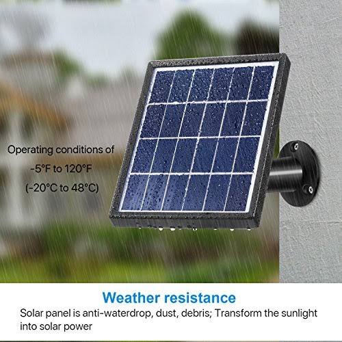 Solar Panel for Ring Spotlight Cam with Security Wall Mount 3.6 M Cable Q716806
